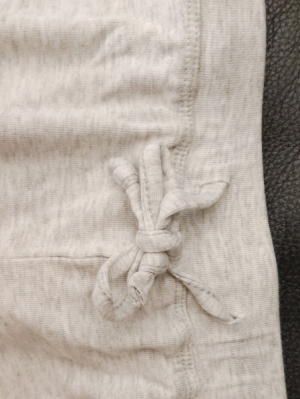 Gray Shorts With Ruffle Bottom - Picture 5 of 7